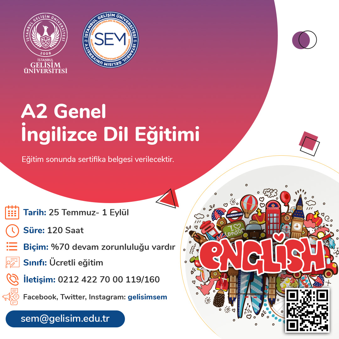 A2 Genel İngilizce Dil Eğitimi
